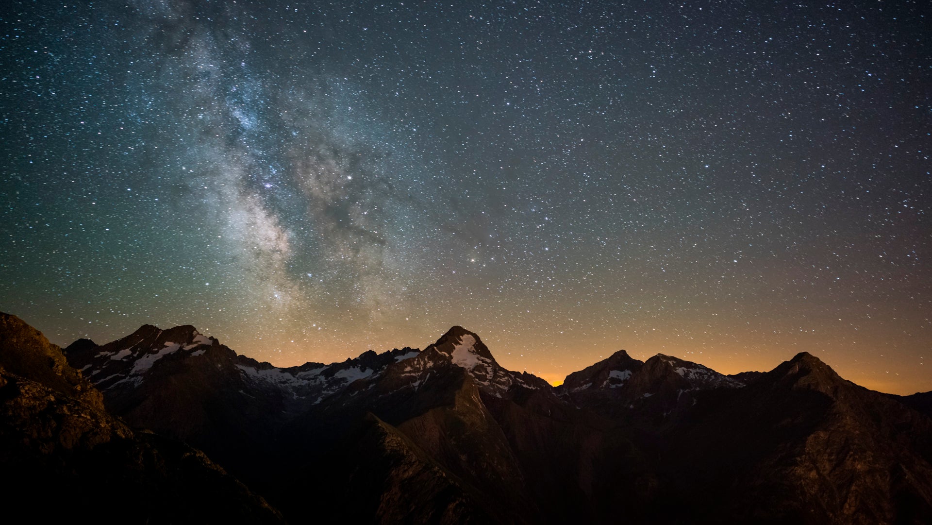 A Starry Night in the French Alps